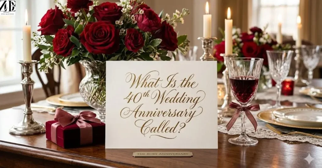 What Is the 40th Wedding Anniversary Called?