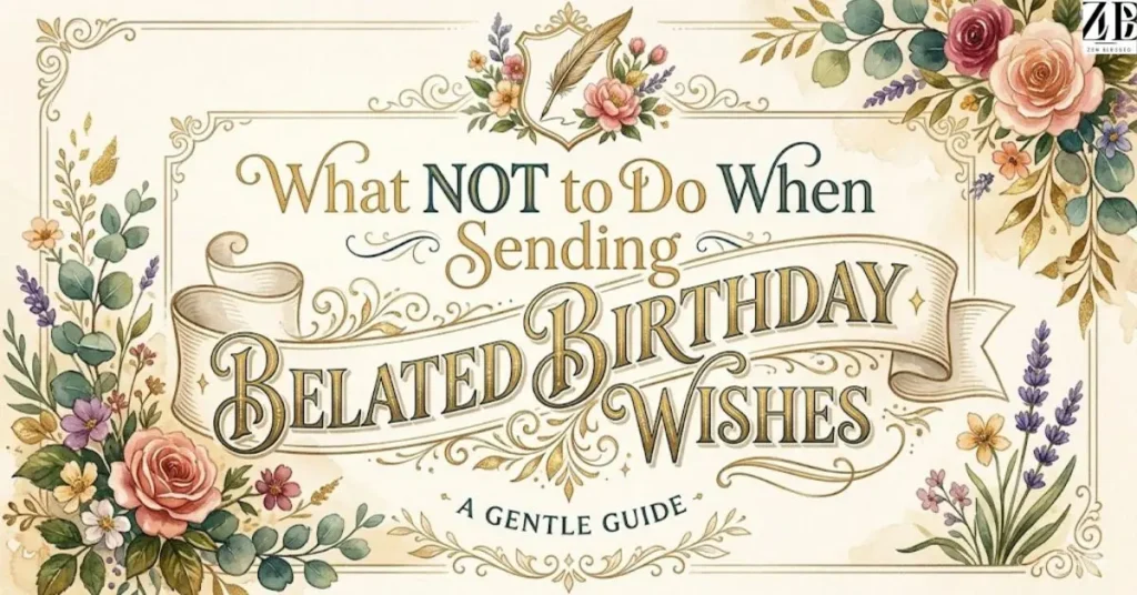 What NOT to Do When Sending Belated Birthday Wishes
