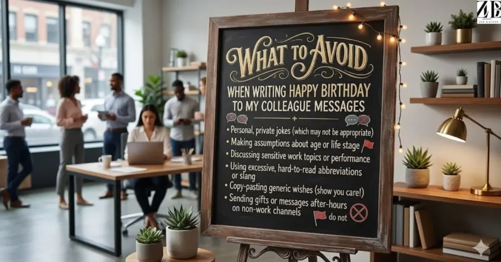 What To Avoid When Writing Happy Birthday To My Colleague Messages