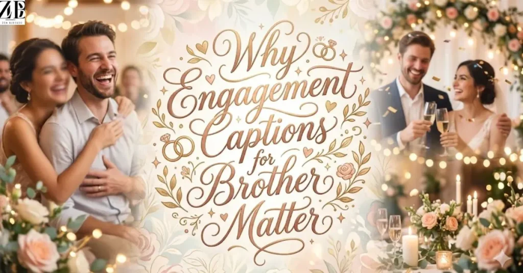 Why Engagement Captions for Brother Matter