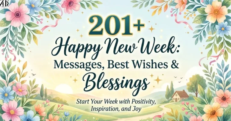 201+ Happy New Week: Messages, Best Wishes & Blessings