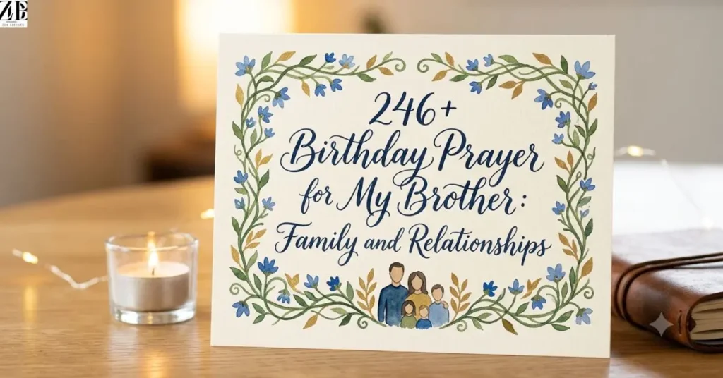 246+ Birthday Prayer for My Brother: Family and Relationships
