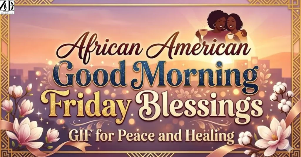 African American Good Morning Friday Blessings GIF for Peace and Healing
