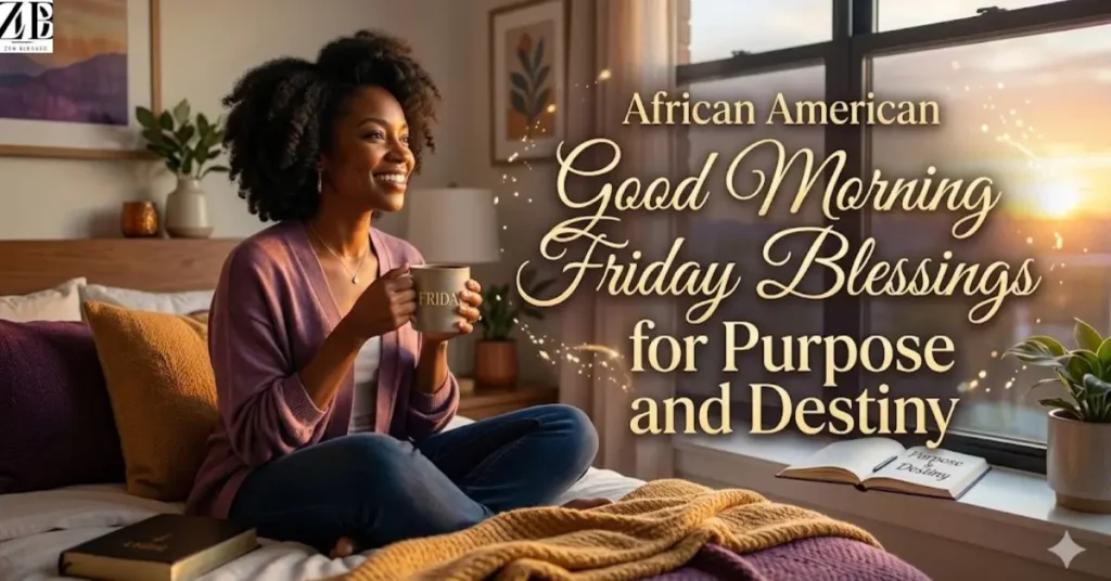 African American Good Morning Friday Blessings GIF for Purpose and Destiny