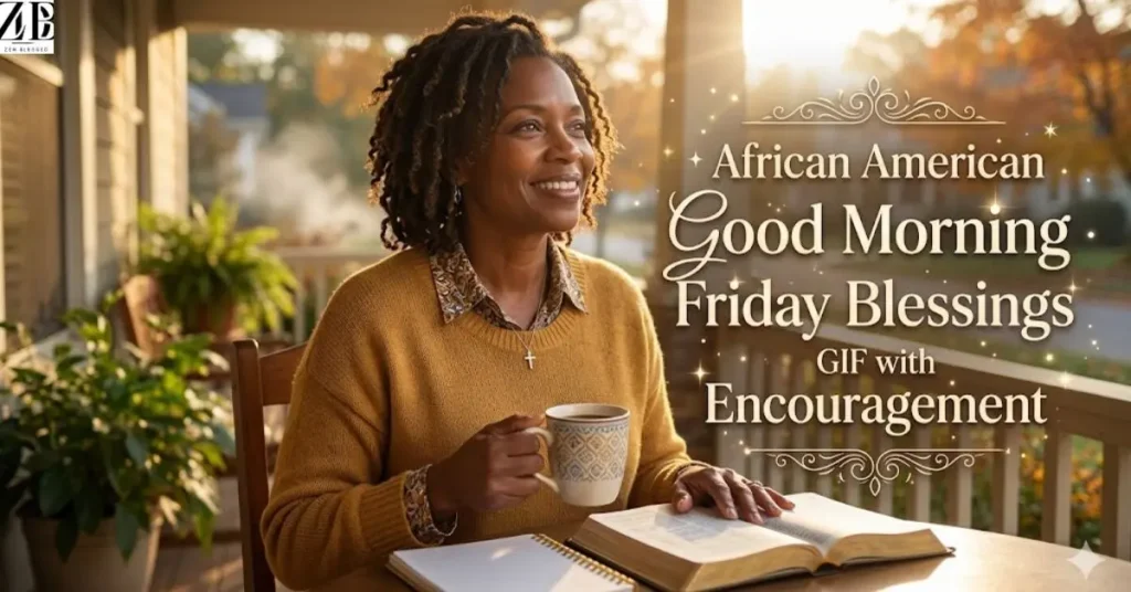 African American Good Morning Friday Blessings GIF with Encouragement