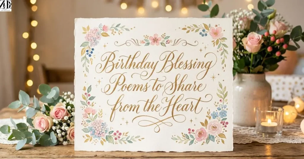 Birthday Blessing Poems to Share from the Heart