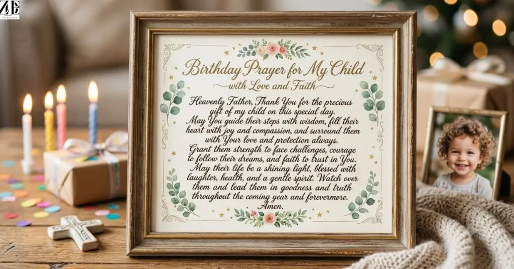 Birthday Prayer for My Child with Love and Faith