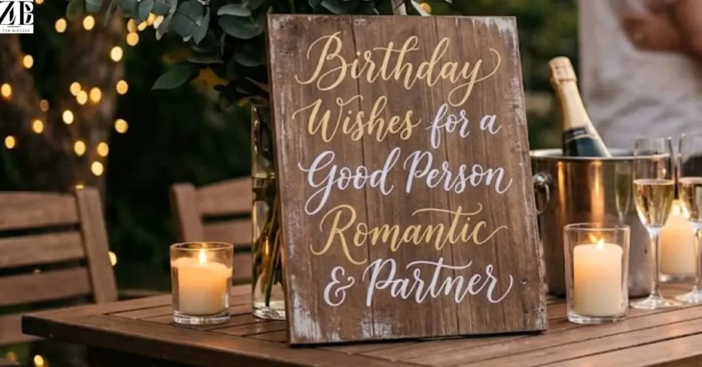 Birthday Wishes for a Good Person Romantic & Partner