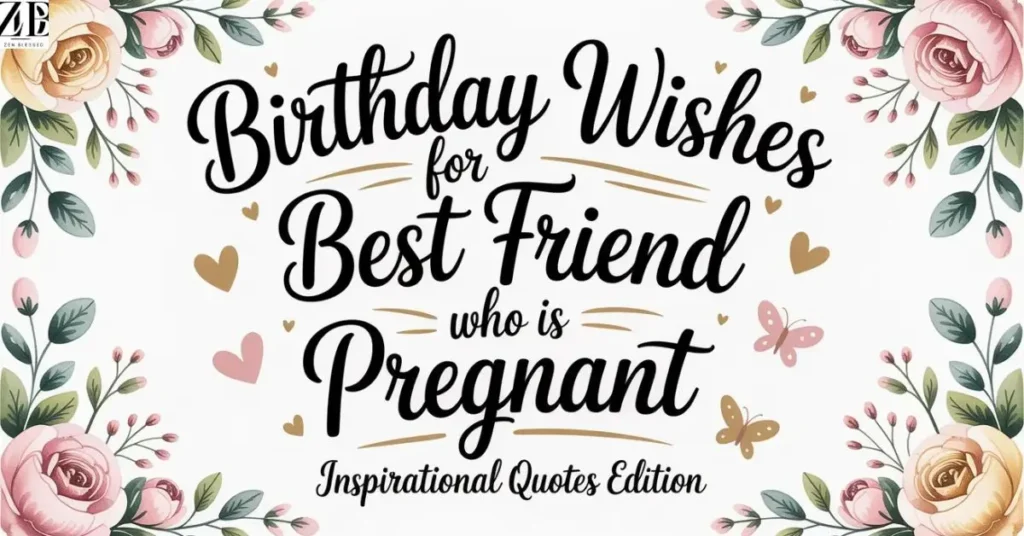 Birthday Wishes for Best Friend Who Is Pregnant