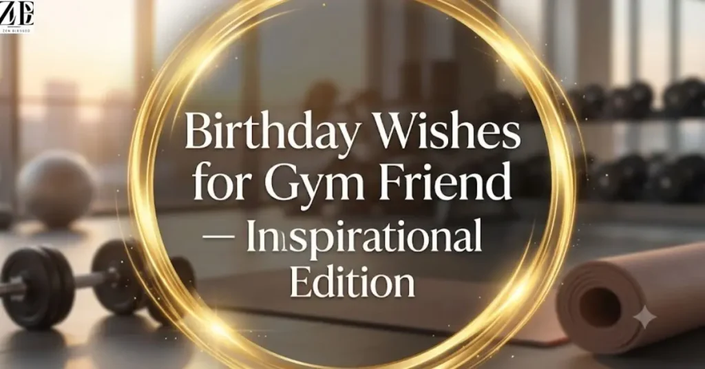 Birthday Wishes for Gym Friend — Inspirational Edition