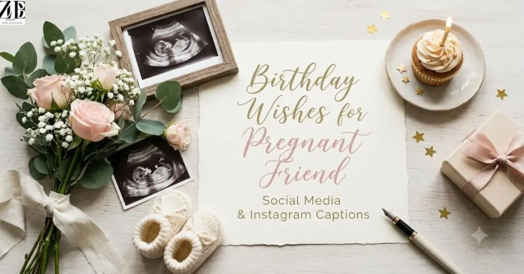 Birthday Wishes for Pregnant Friend Social Media & Instagram Captions