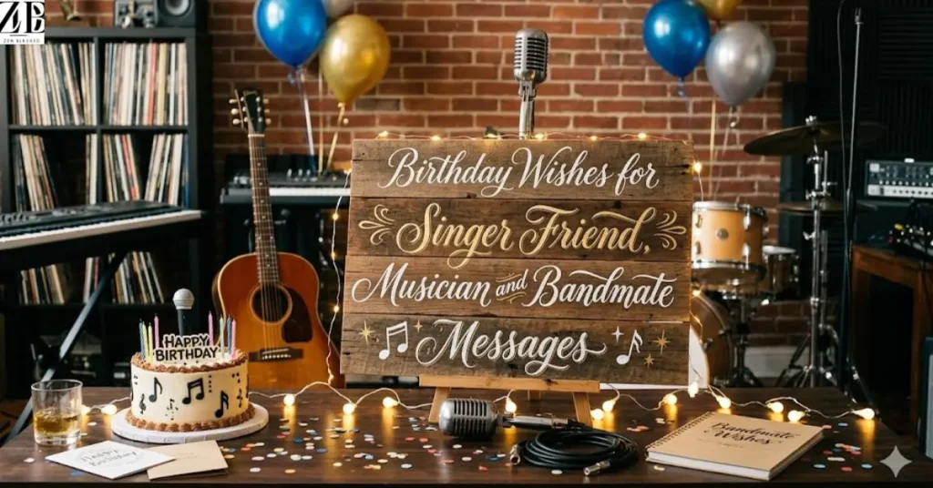 Birthday Wishes for Singer Friend Musician and Bandmate Messages