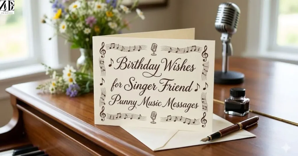 Birthday Wishes for Singer Friend Punny Music Messages