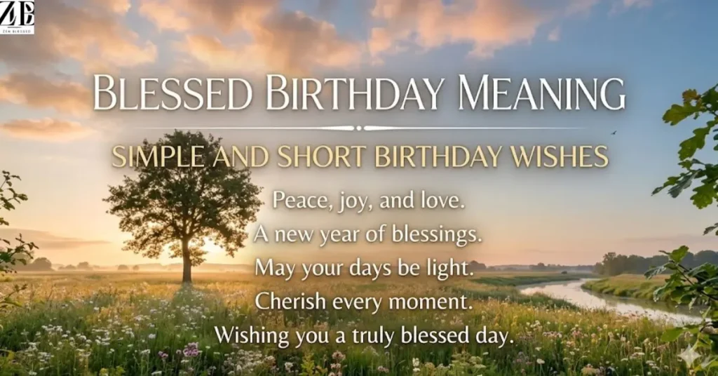 Blessed Birthday Meaning Simple and Short Birthday Wishes
