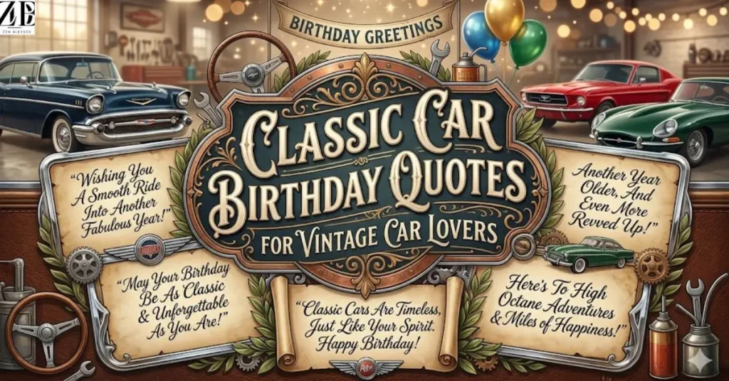 classic-car-birthday-quotes-for-vintage-car-lovers Classic Car Birthday Quotes for Vintage Car Lovers