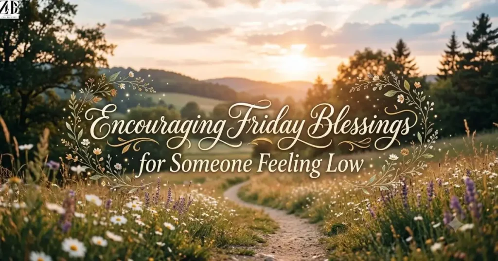 Encouraging Friday Blessings for Someone Feeling Low