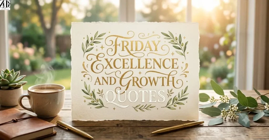 Friday Excellence and Growth Quotes