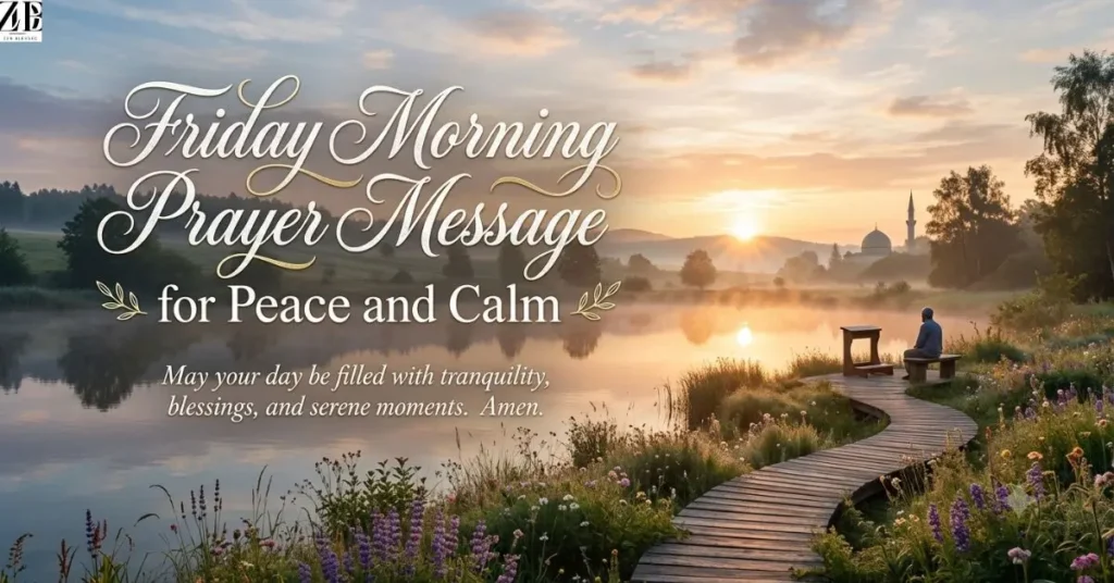 Friday Morning Prayer Message for Peace and Calm