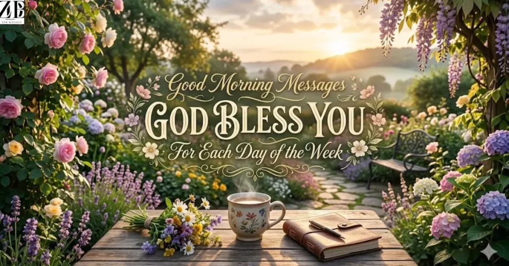 Good Morning Messages God Bless You for Each Day of the Week