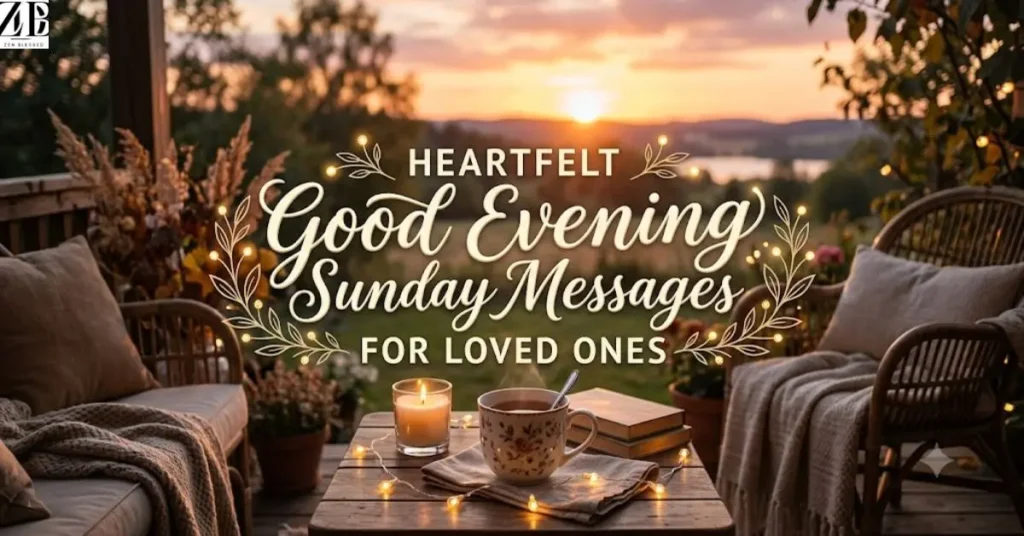 Heartfelt Good Evening Sunday Messages for Loved Ones