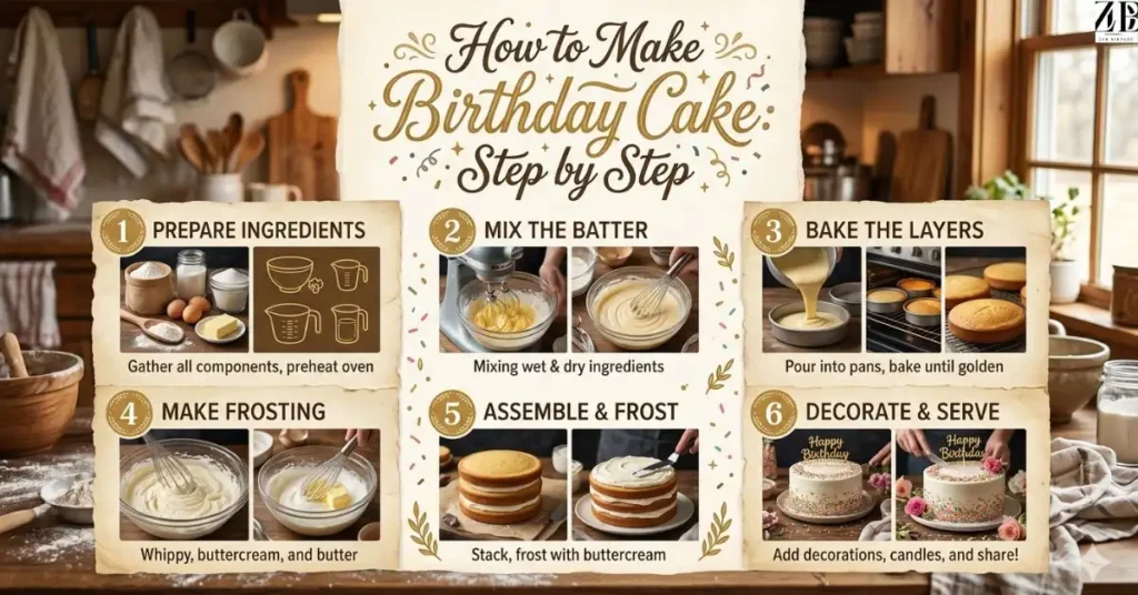 how-to-make-birthday-cake-step-by-step How to Make Birthday Cake: Step by Step