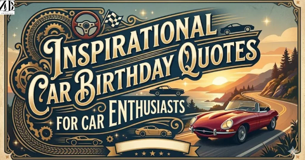 Inspirational Car Birthday Quotes for Car Enthusiasts