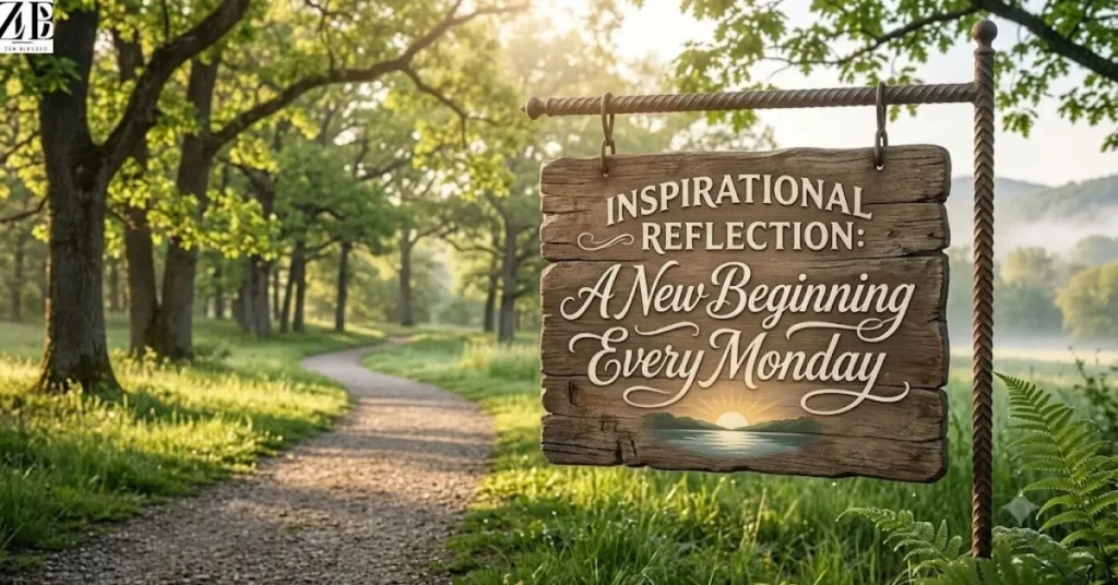 Inspirational Reflection: A New Beginning Every Monday