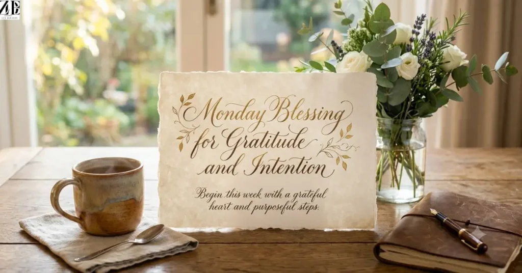 Monday Blessing for Gratitude and Intention