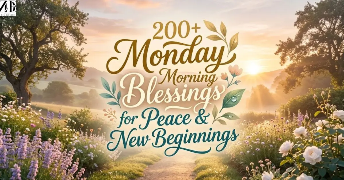 200+ Monday Morning Blessings for Peace & New Beginnings