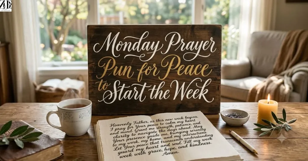 Monday Prayer for Peace to Start the Week