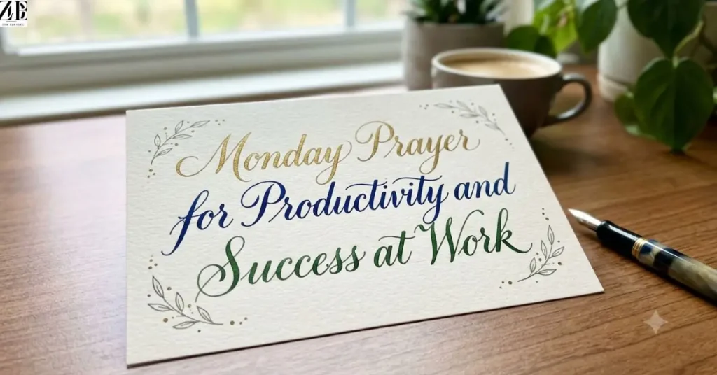 Monday Prayer for Productivity and Success at Work