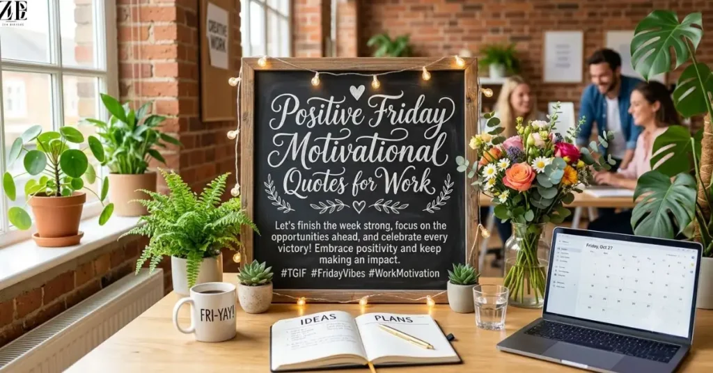 Positive Friday Motivational Quotes for Work