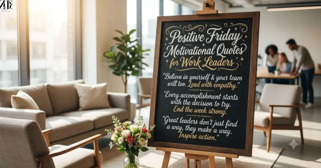 Positive Friday Motivational Quotes for Work Leaders