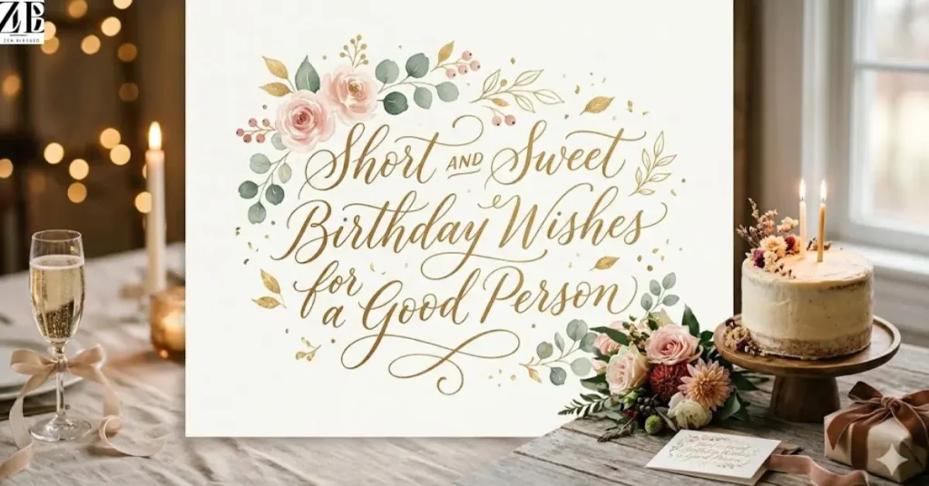 Short and Sweet Birthday Wishes for a Good Person