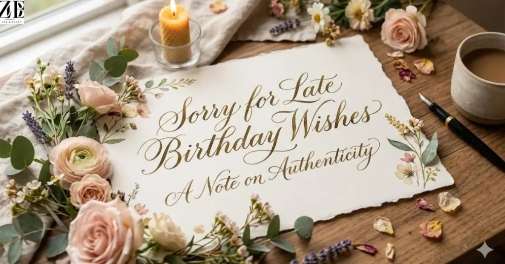 Sorry for Late Birthday Wishes A Note on Authenticity