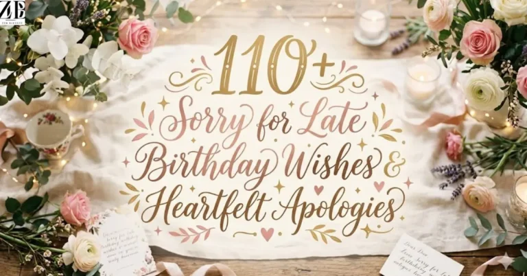 110+ Sorry for Late Birthday Wishes & Heartfelt Apologies