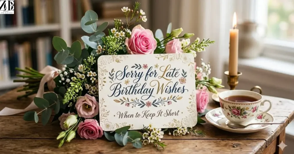 Sorry for Late Birthday Wishes When to Keep It Short