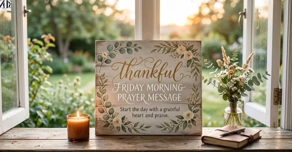 Thankful Friday Morning Prayer Message