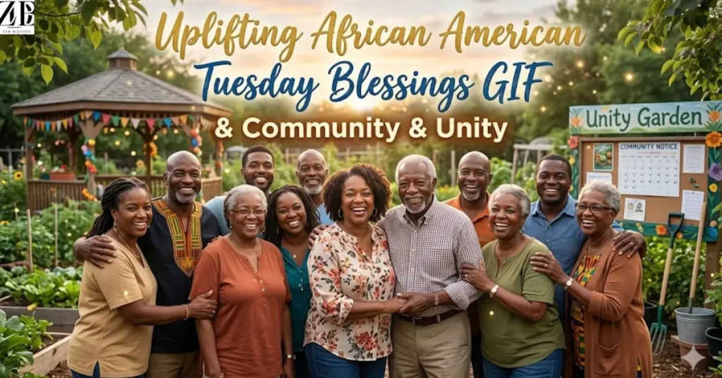 Uplifting African American Tuesday Blessings GIF for Community & Unity