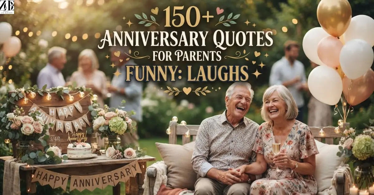 150+ Anniversary Quotes for Parents Funny: Laughs